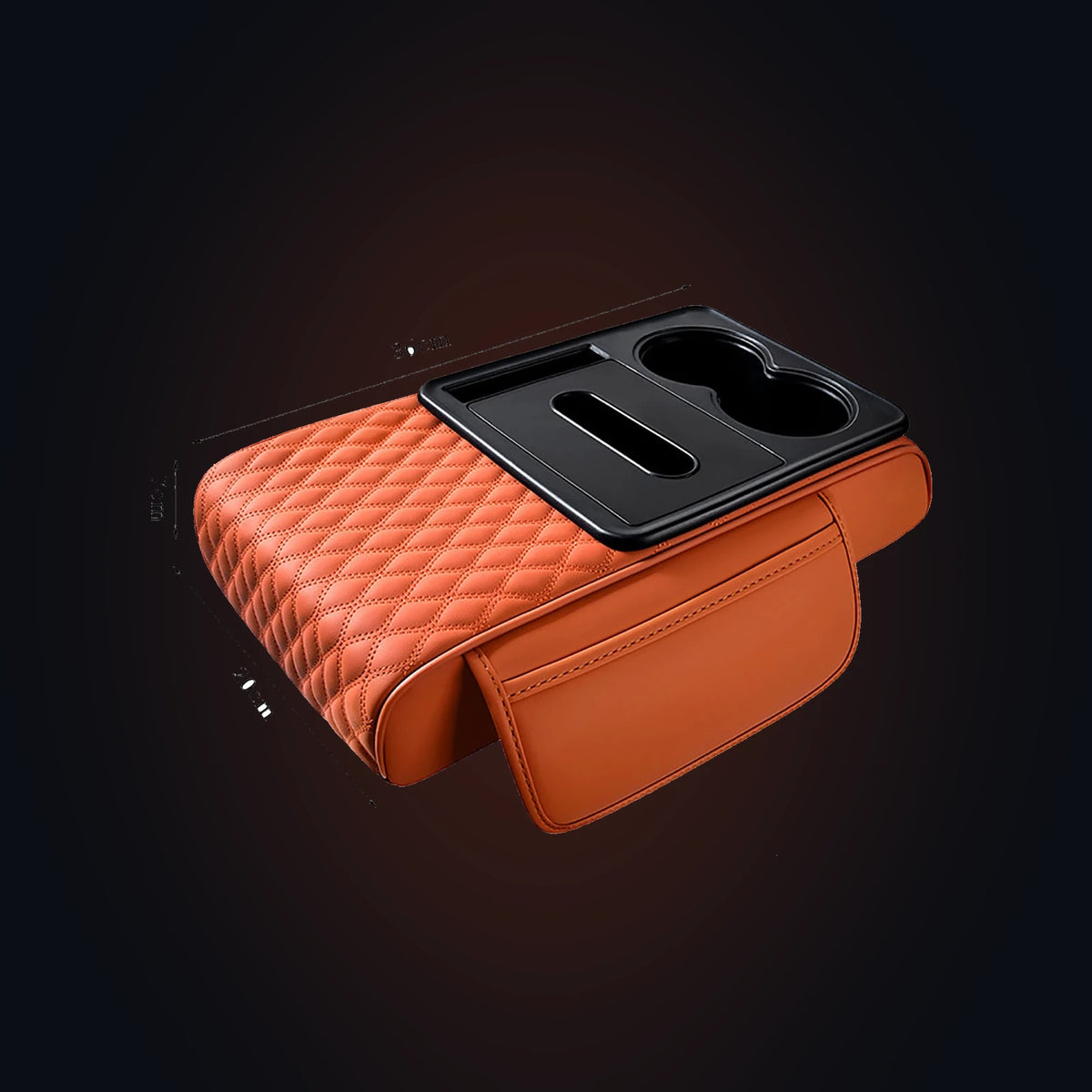 BOLTHUT Car Armrest Cushion with Cup Holders - 10c