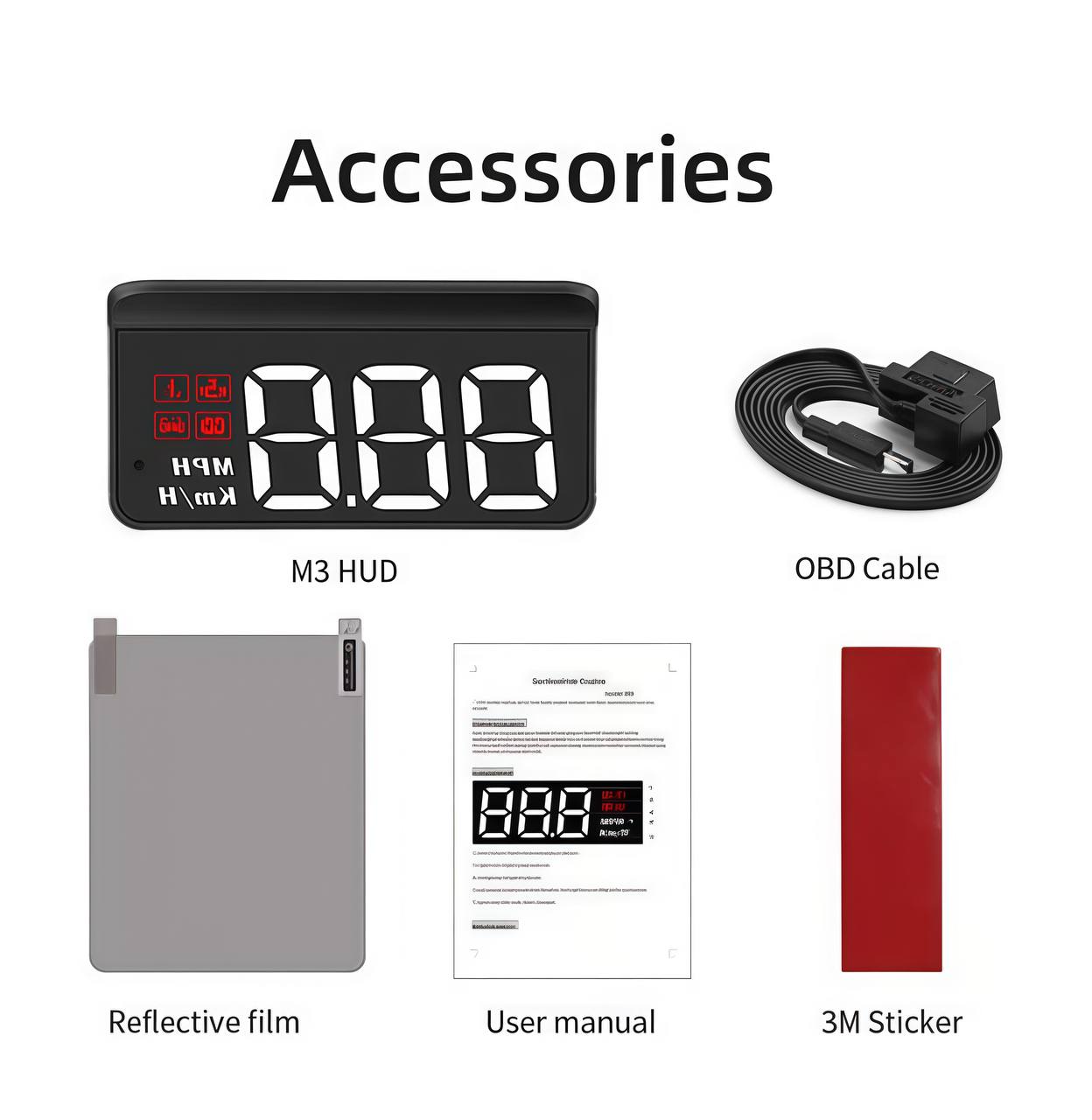 OBD2 HUD Car Head Up Display Projector Speedometer