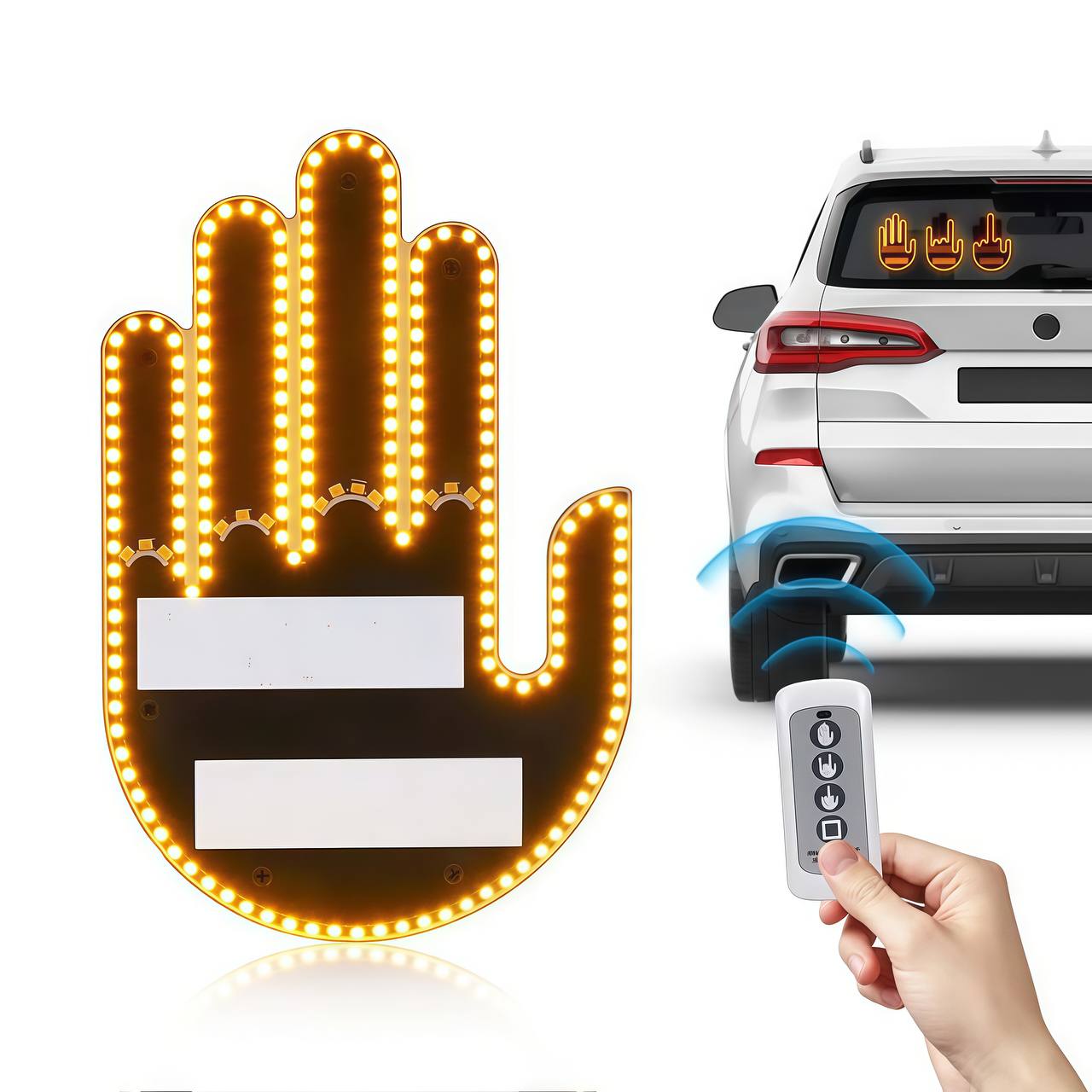 Finger Car Light with Remote