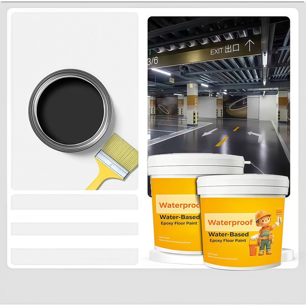 🔥Last Day 70% OFF🔥Waterproof Water-Based Epoxy Floor Paint