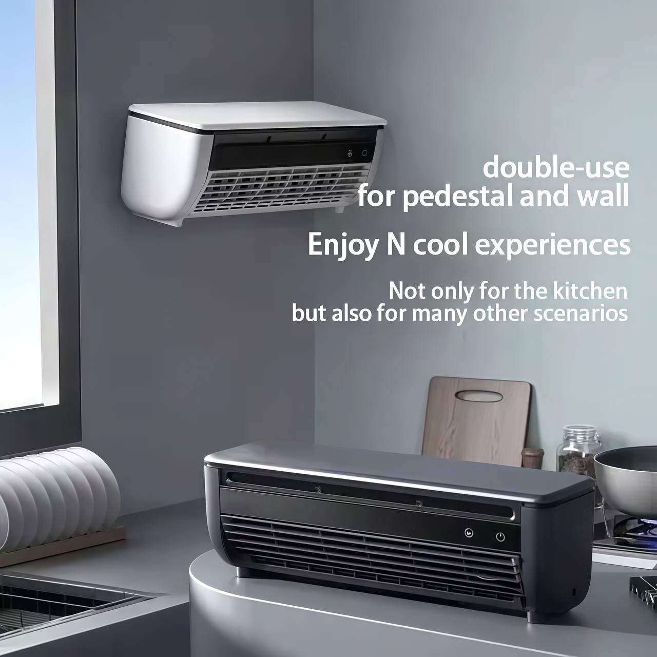 Portable Wireless Charging Air Conditioner – USB Rechargeable Mini AC for Home, Office, Dorm