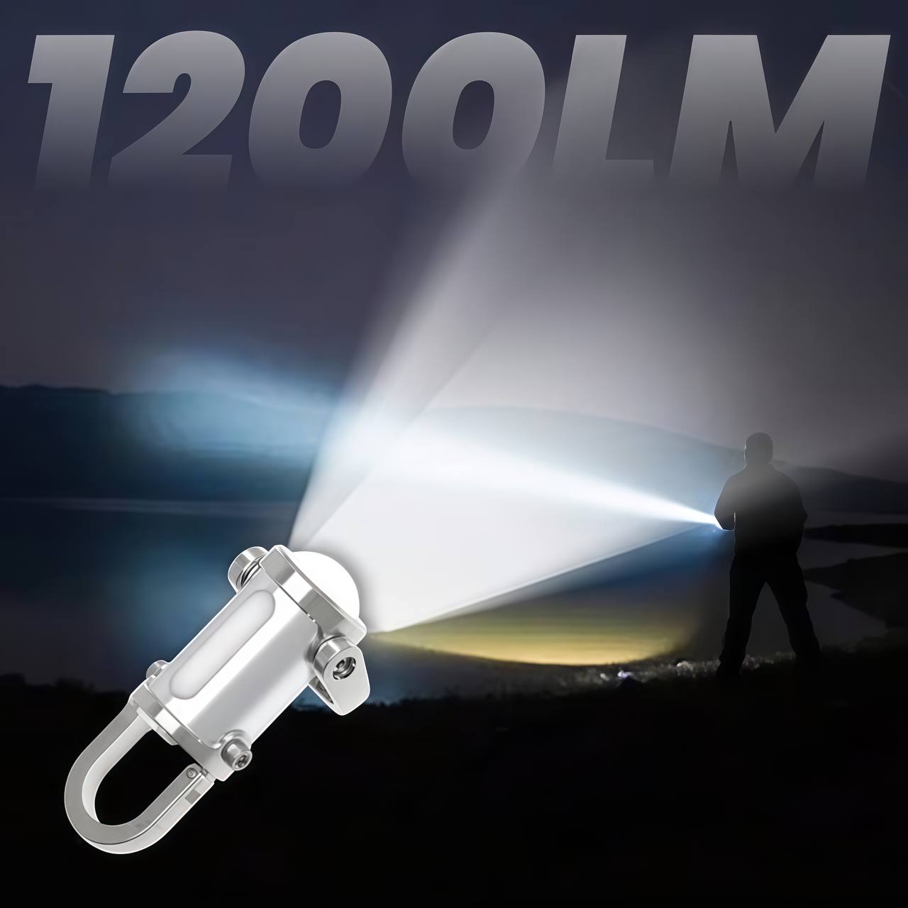 🔥 Last Day 64% OFF 🔥 1200LM Super Bright Mini Keychain Flashlight Waterproof