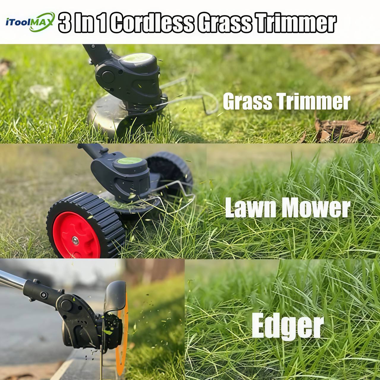 3 In 1 Cordless Grass Trimmer