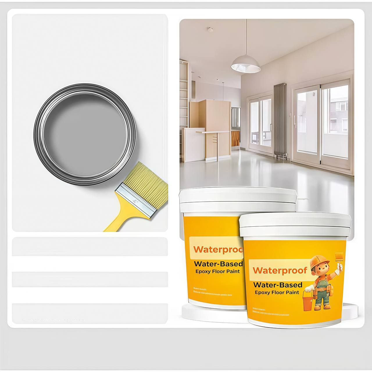 🔥Last Day 70% OFF🔥Waterproof Water-Based Epoxy Floor Paint