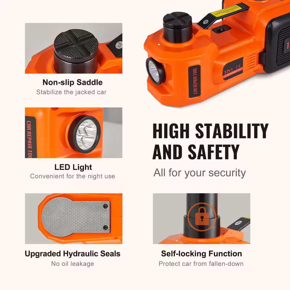 12V Electric hydraulic jack for cars