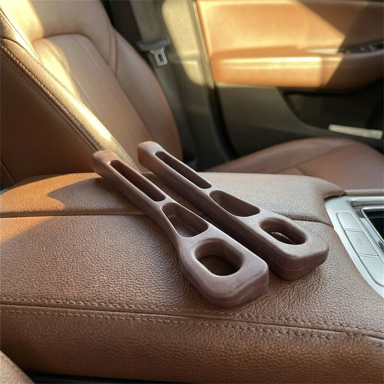 BOLTHUT leather-look gap filler resting on a car seat in daylight