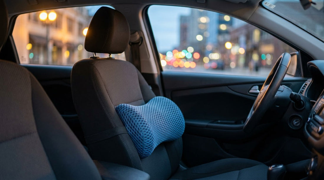 BOLTHUT™ Memory Foam Lumbar Pillow — 4D Mesh Back Support