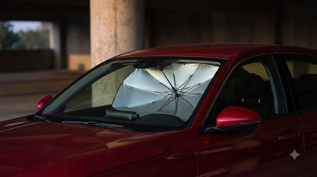 BOLTHUT™ Windshield Sun Shade Umbrella — Folds Flat, Blocks the Heat in Seconds