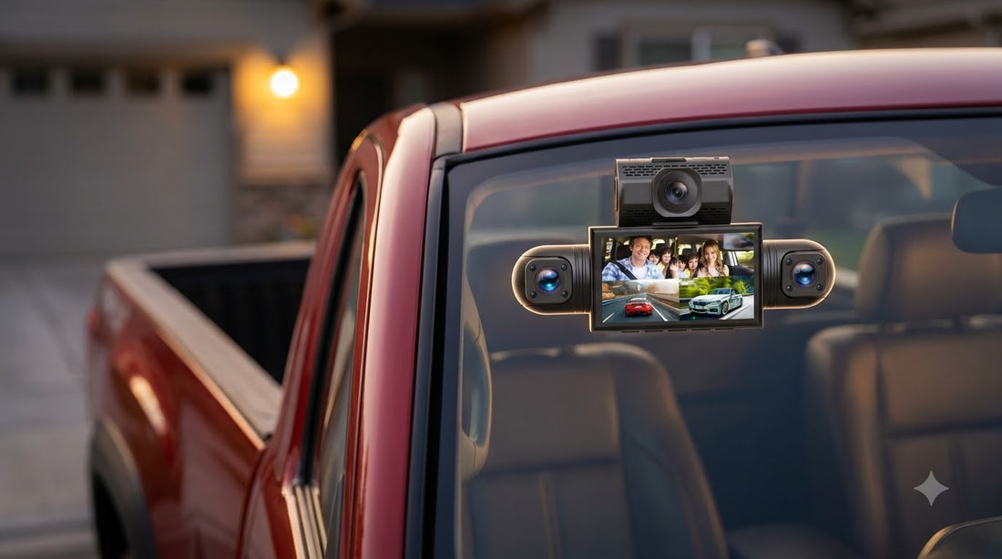 BOLTHUT™ 4-Channel Dash Cam — 360° Front, Rear & Cabin, Night Vision