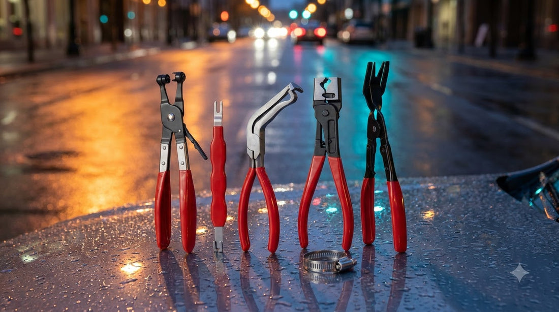BOLTHUT™ Hose Clamp Pliers Set — 5-Piece Auto Disconnect & Trim Removal Kit