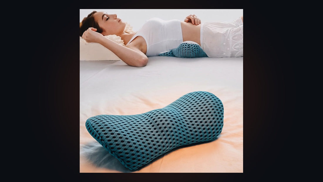 BOLTHUT™ Memory Foam Lumbar Pillow — 4D Mesh Back Support