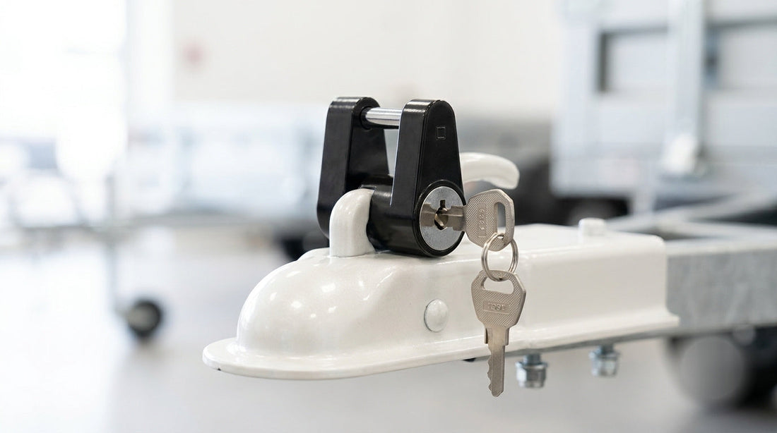 BOLTHUT™ Trailer Coupler Lock — Zinc Alloy Hitch Latch Lock, 2 Keys