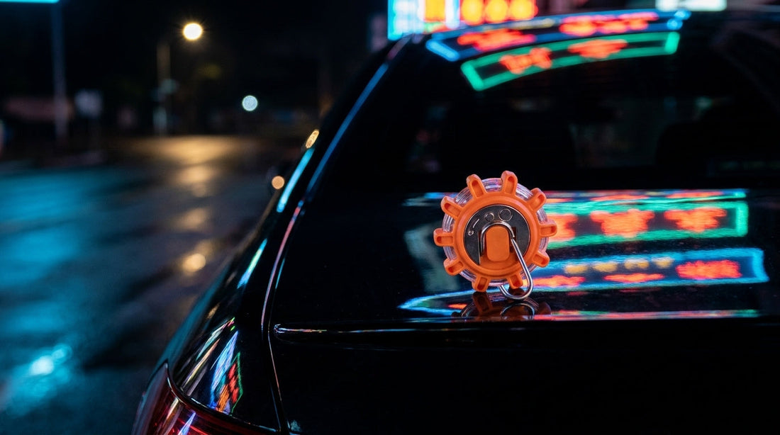BOLTHUT™ LED Road Flares — Magnetic Emergency Beacon 3-Pack
