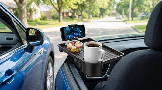 BOLTHUT™ Car Cup Holder Tray — 360° Dual Holder & Phone Slot