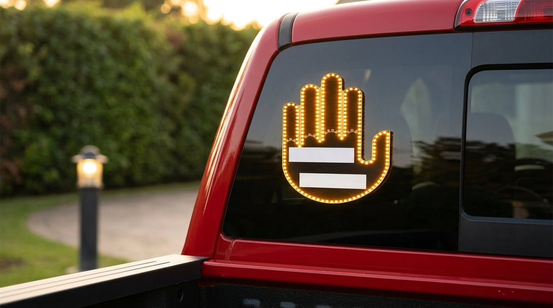 BOLTHUT™ LED Hand Gesture Light — Rear Window Sign With Remote