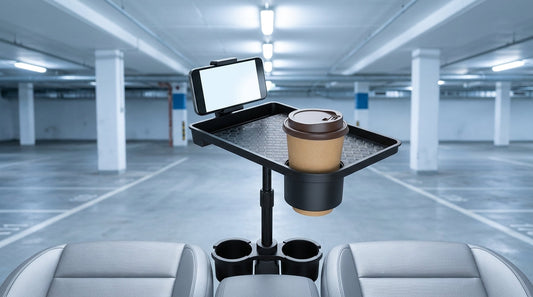 BOLTHUT™ Car Cup Holder Tray — 360° Dual Holder & Phone Slot