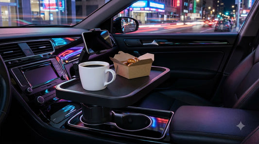 BOLTHUT™ Car Cup Holder Tray — 360° Dual Holder & Phone Slot