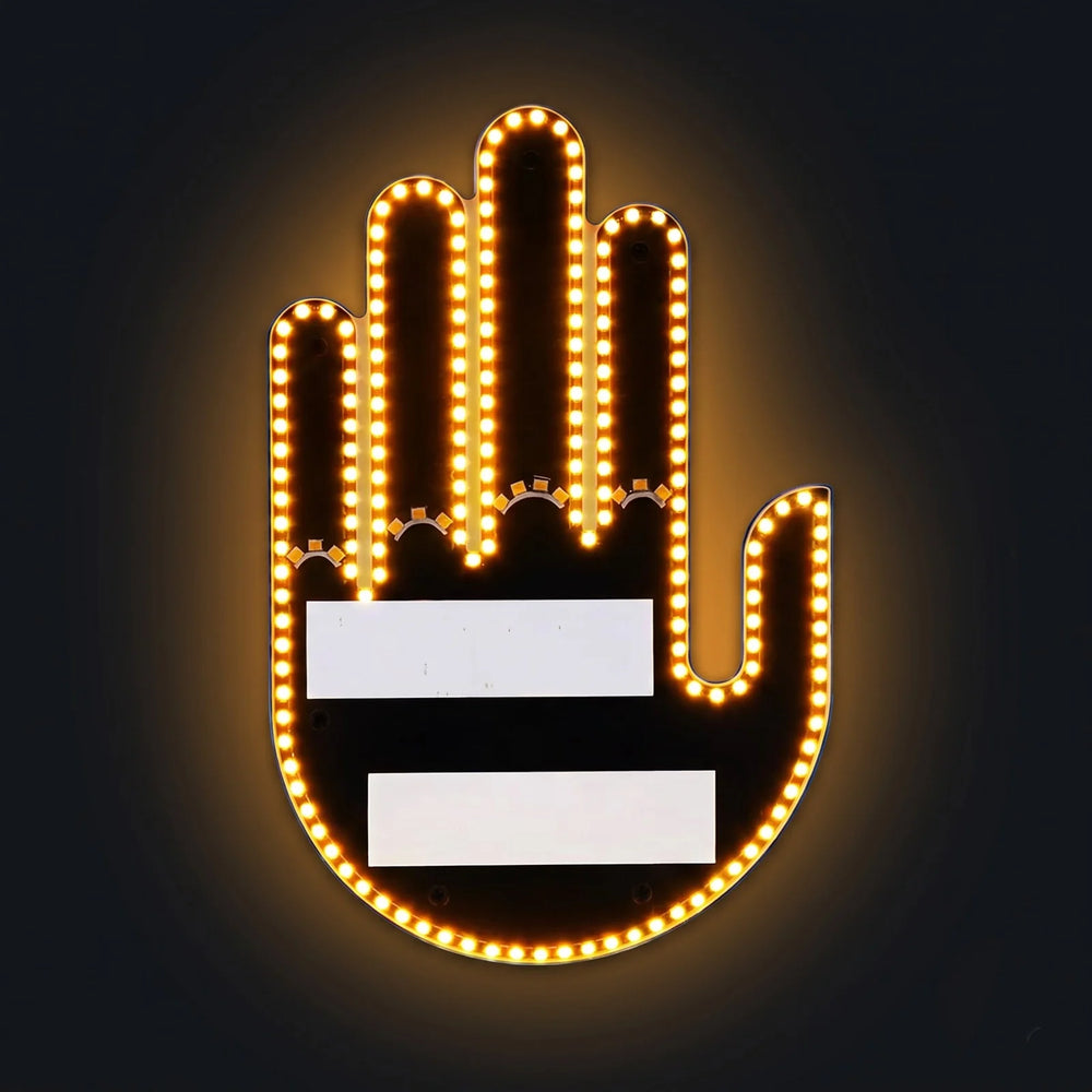 BOLTHUT™ Hand Gesture Light for Car — LED Rear Window Sign with Remote