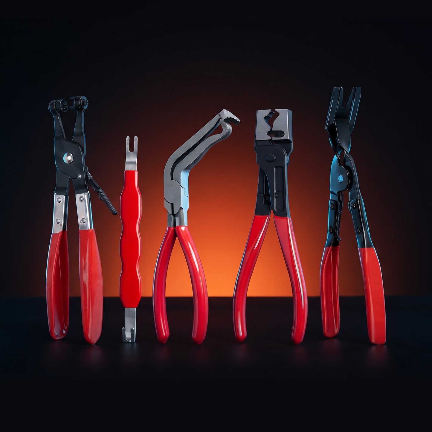 BOLTHUT™ Hose Clamp Pliers Set — 5-Piece Auto Disconnect & Trim Removal Kit - 1