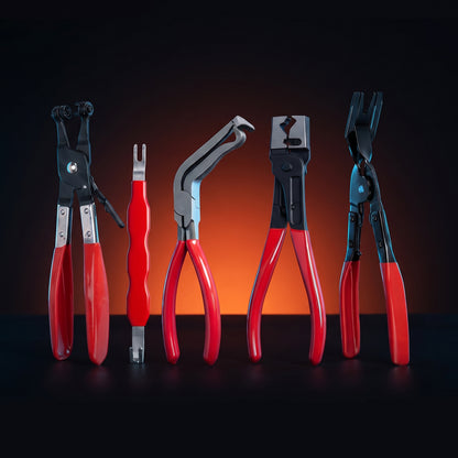 BOLTHUT™ Hose Clamp Pliers Set — 5-Piece Auto Disconnect & Trim Removal Kit - 1