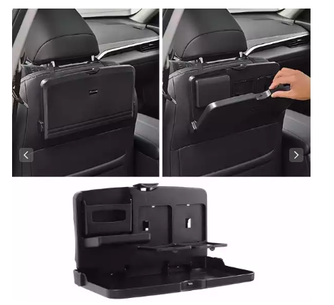 BOLTHUT™ Folding Backseat Tray Table — Cup & Phone Holder - 3