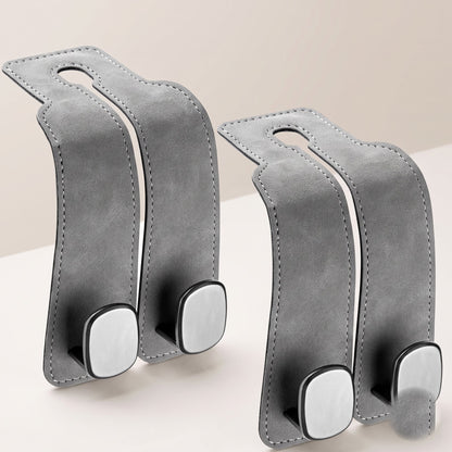 BOLTHUT Leather Car Headrest Hooks - 3