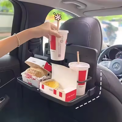 BOLTHUT™ Folding Backseat Tray Table — Cup & Phone Holder - 4
