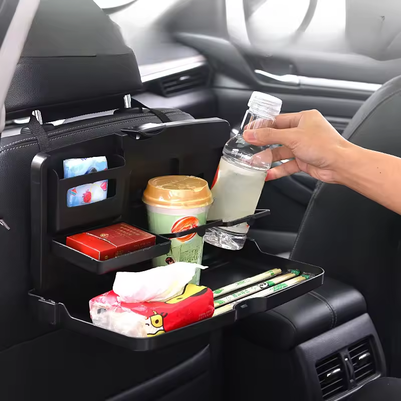 BOLTHUT™ Folding Backseat Tray Table — Cup & Phone Holder - 5