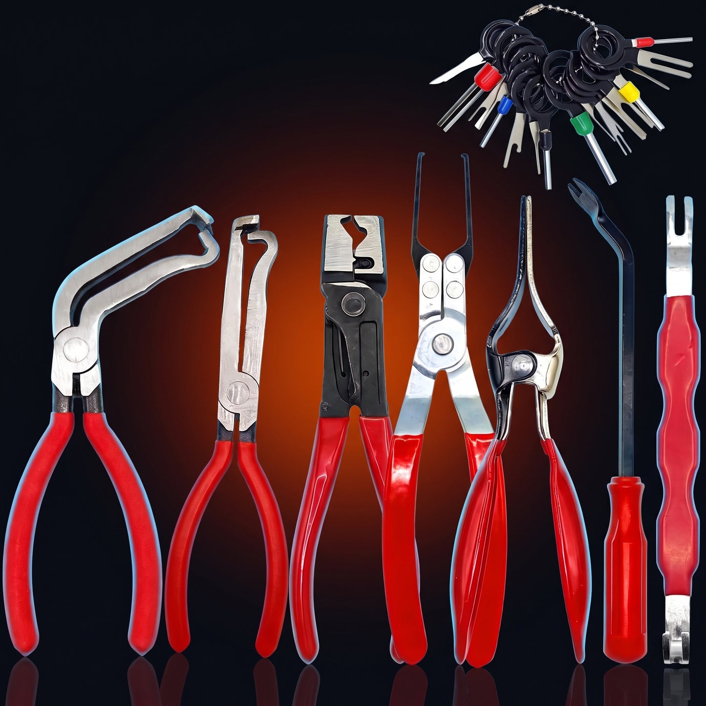 BOLTHUT™ Hose Clamp Pliers Set — 5-Piece Auto Disconnect & Trim Removal Kit - 4