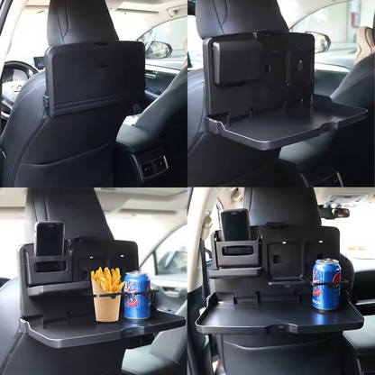 BOLTHUT™ Folding Backseat Tray Table — Cup & Phone Holder - 6