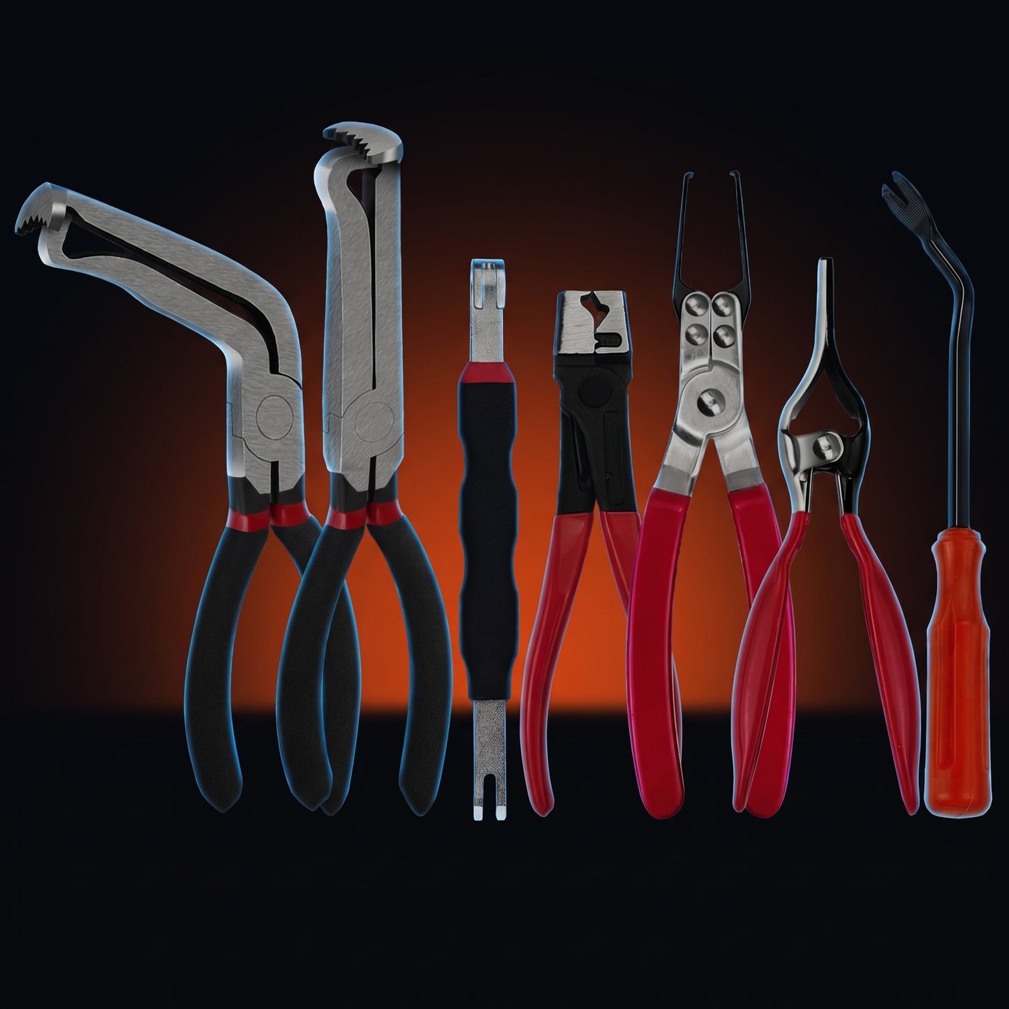 BOLTHUT™ Hose Clamp Pliers Set — 5-Piece Auto Disconnect & Trim Removal Kit - 6
