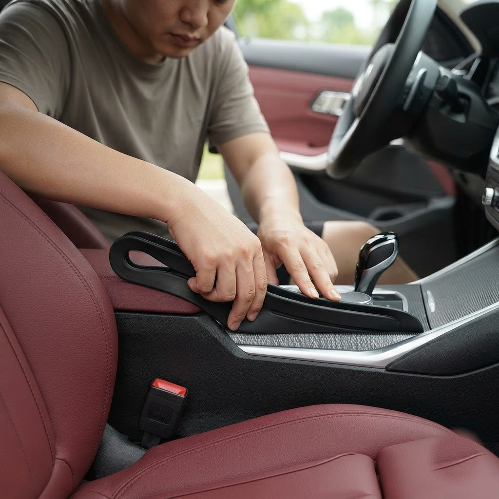 BOLTHUT™ Car Seat Gap Filler — Leather-Look Console Organizer, 2-Pack - 8