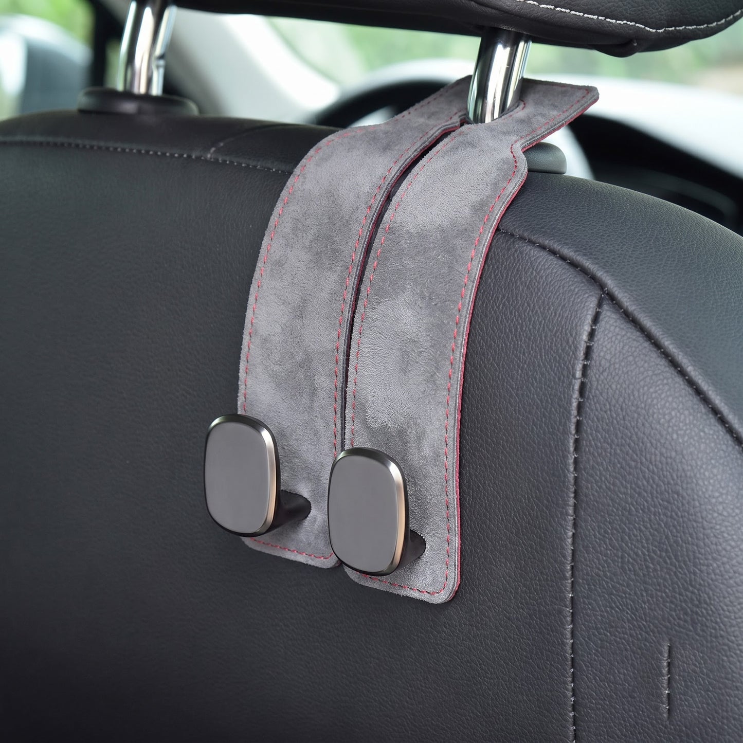 BOLTHUT Leather Car Headrest Hooks - 8
