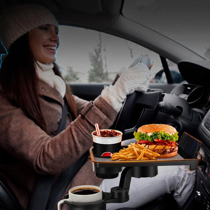 BOLTHUT™ Car Cup Holder Tray — 360° Dual Holder & Phone Slot - 9