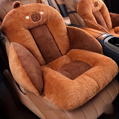 BOLTHUT™ Plush Bear Car Seat Cushion — Cozy One-Piece Winter Comfort - 9