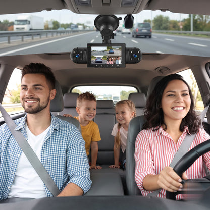 BOLTHUT™ 4-Channel Dash Cam — 360° Front, Rear & Cabin, Night Vision - 10
