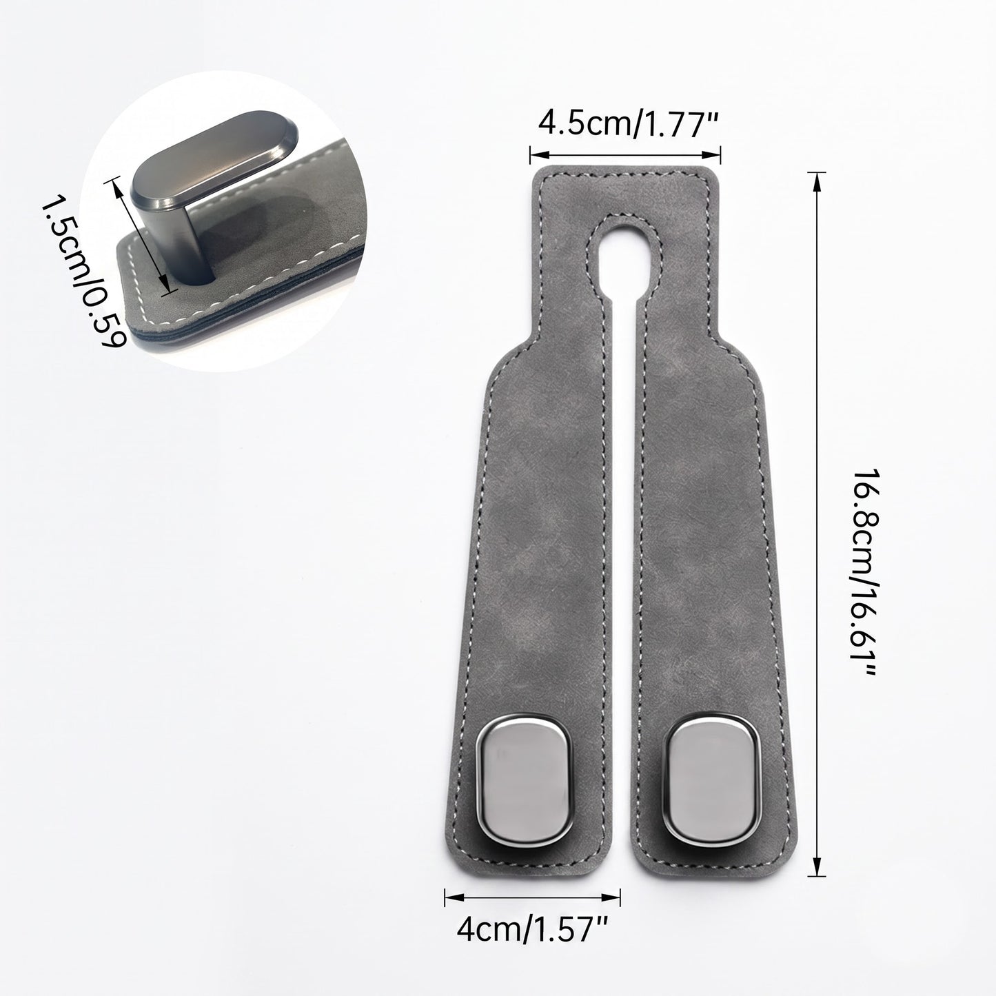 BOLTHUT Leather Car Headrest Hooks - 10