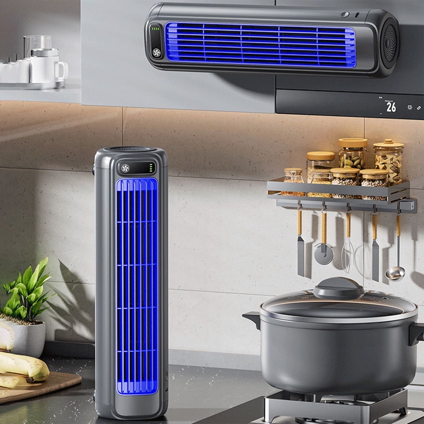 BOLTHUT™ Cordless Tower Fan — Quiet Rechargeable Personal Cooling