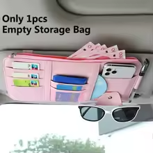 Sunshade Storage Bag PU Leather Multi-Pocket