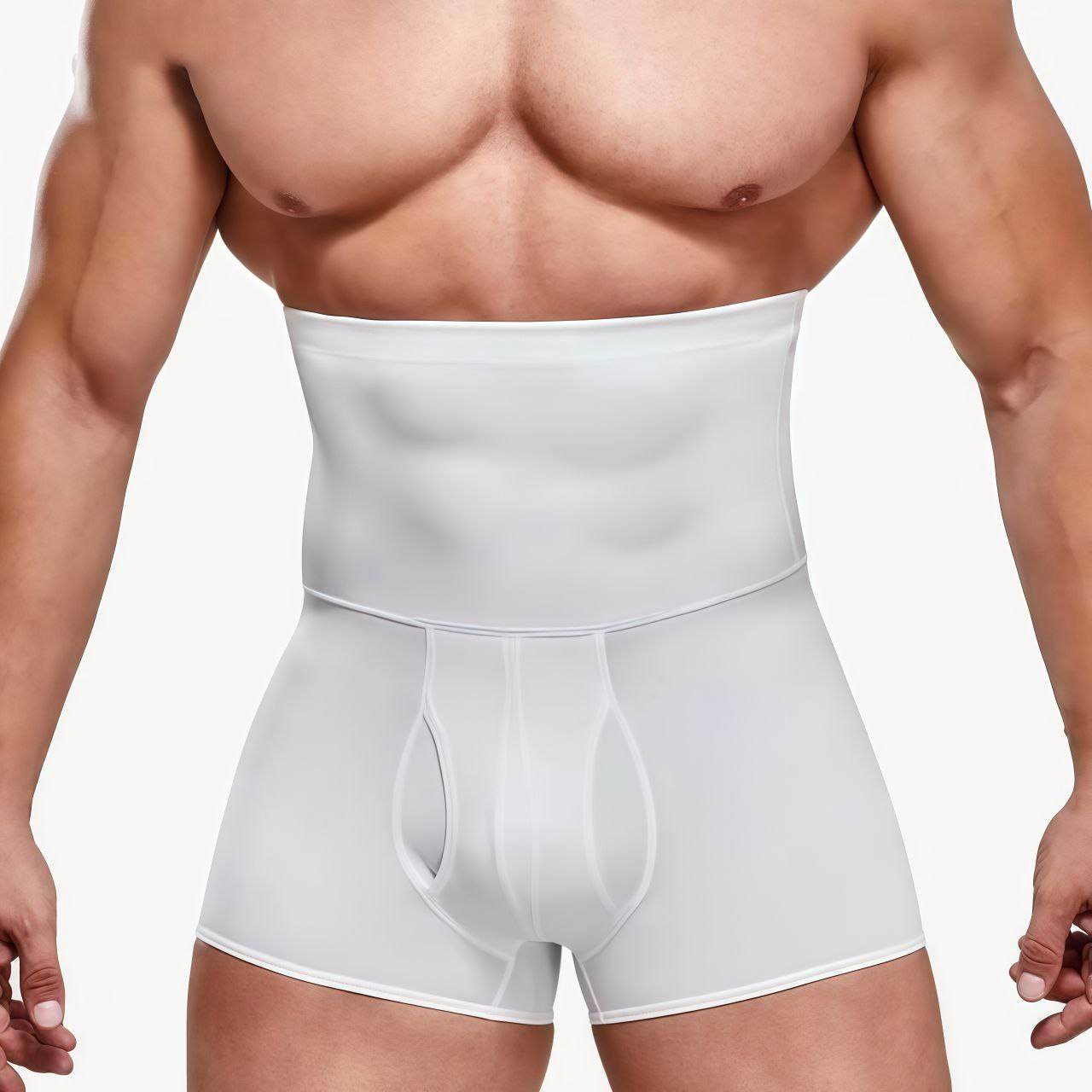 Men's High Waist Shapewear Boxer Briefs