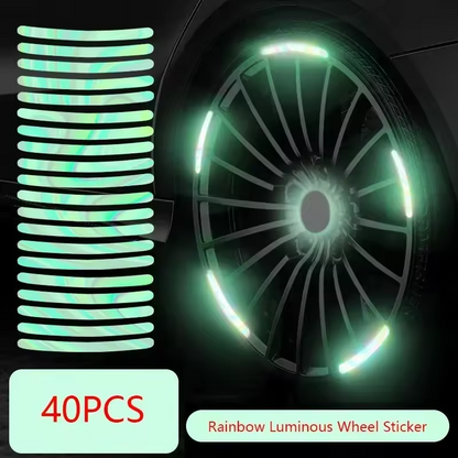 FlashRim™ – 40PCS Color Glow Reflective Strips