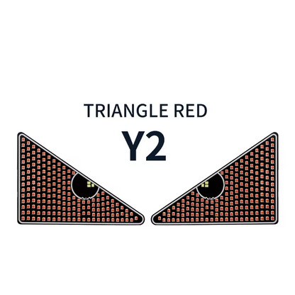 Car LED Devil's Eyes Front Rear Window Expression Light