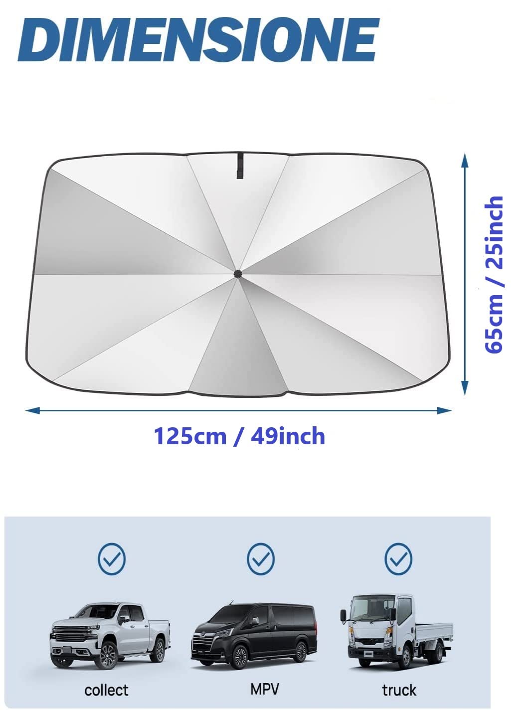 BOLTHUT™ Windshield Sun Shade Umbrella — Folds Flat, Blocks the Heat in Seconds - 13