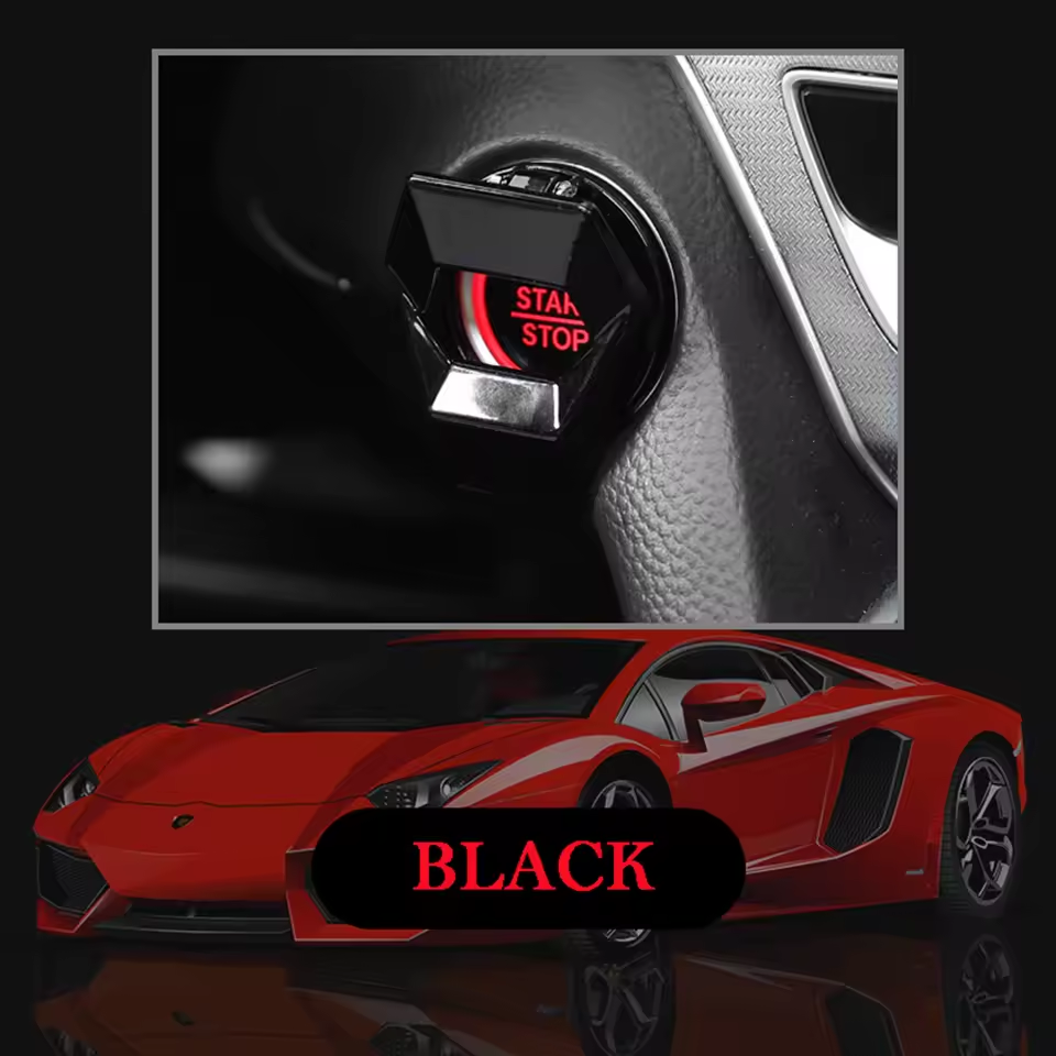 Car Engine Start Stop Switch Button Cover Decorative