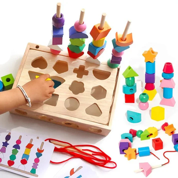 5-in-1 Montessori Wooden Toys