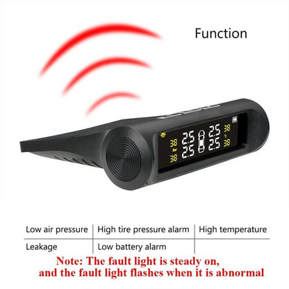 Solar Power Car Tire Pressure Monitoring Tool