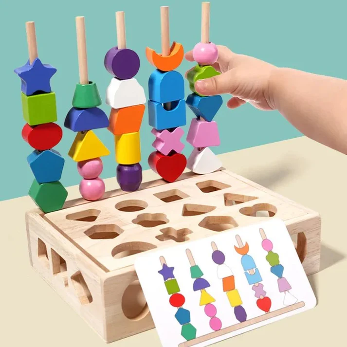 5-in-1 Montessori Wooden Toys