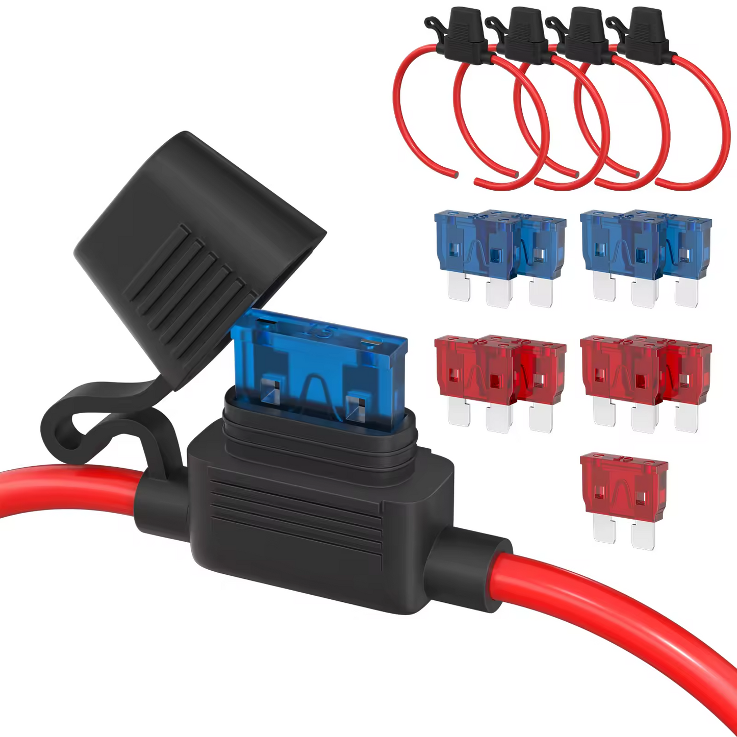 Blade Fuse Inline Fuse Holder - 1 Pairs