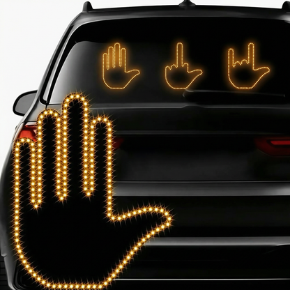 BOLTHUT™ LED Hand Gesture Light — Rear Window Sign With Remote