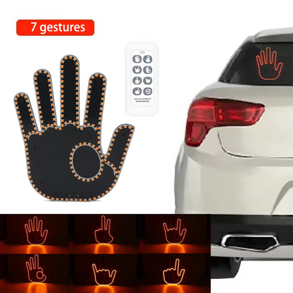 New 7 Fun Gesture LED Lighted Finger